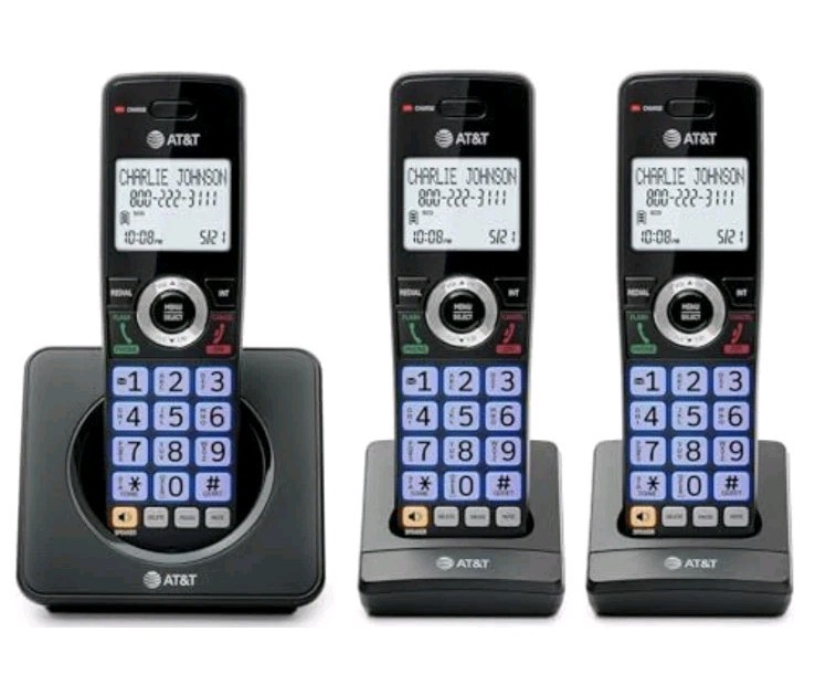 Landline Phone 3 Handsets Call Blocker Caller ID DECT 6.0 GL2101-31 Rechargeable