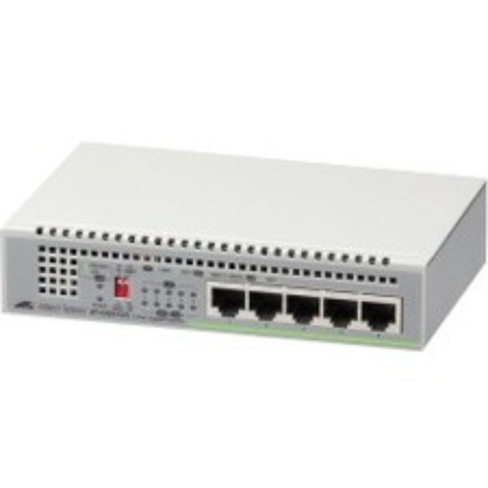 Allied Telesis AT-GS910/5-10 Unmanaged Switch 5-port 10/100/1000T Internal PSU