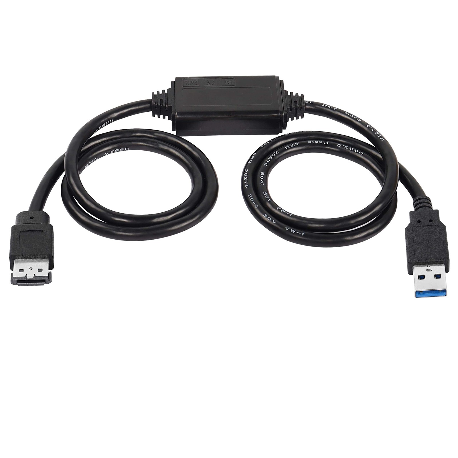 USB to eSATA Adapter Cable USB 3.0 to eSATA Converter 3 Ft 5Gbps Transfer
