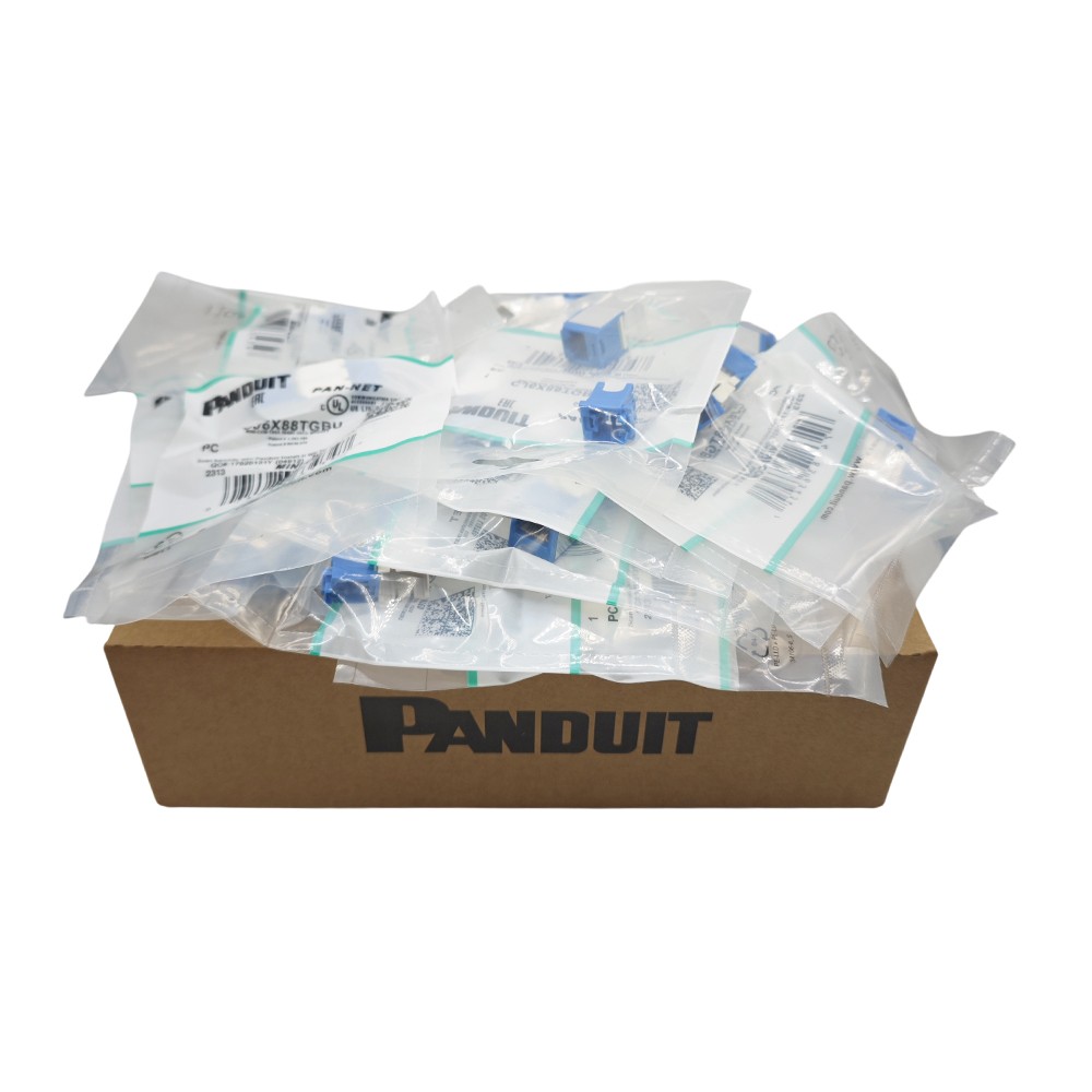 Fit For Panduit Blue Cat6a 10 Gig (BOX OF 50) CJ6X88TGBU Mini-Com Jack
