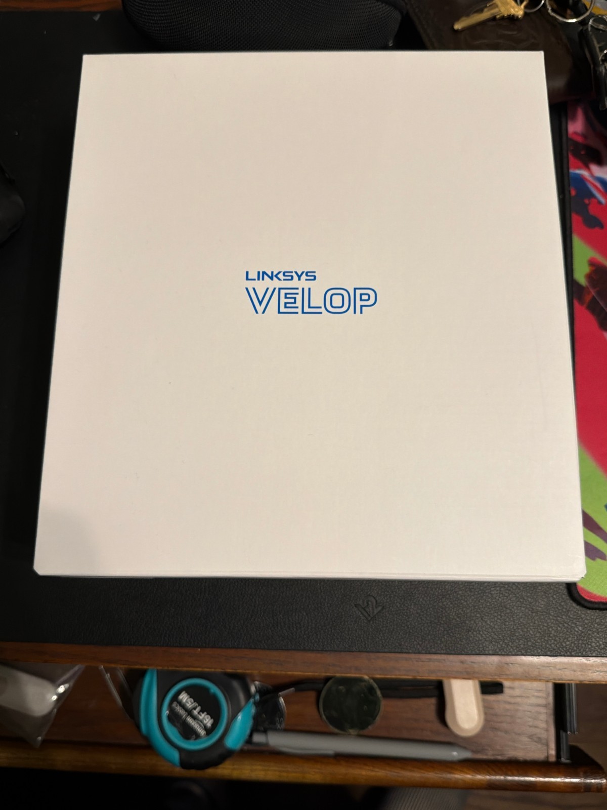 Linksys Velop WHW03 V2 Tri-Band Mesh WiFi Router System 1 Pack w/ Box