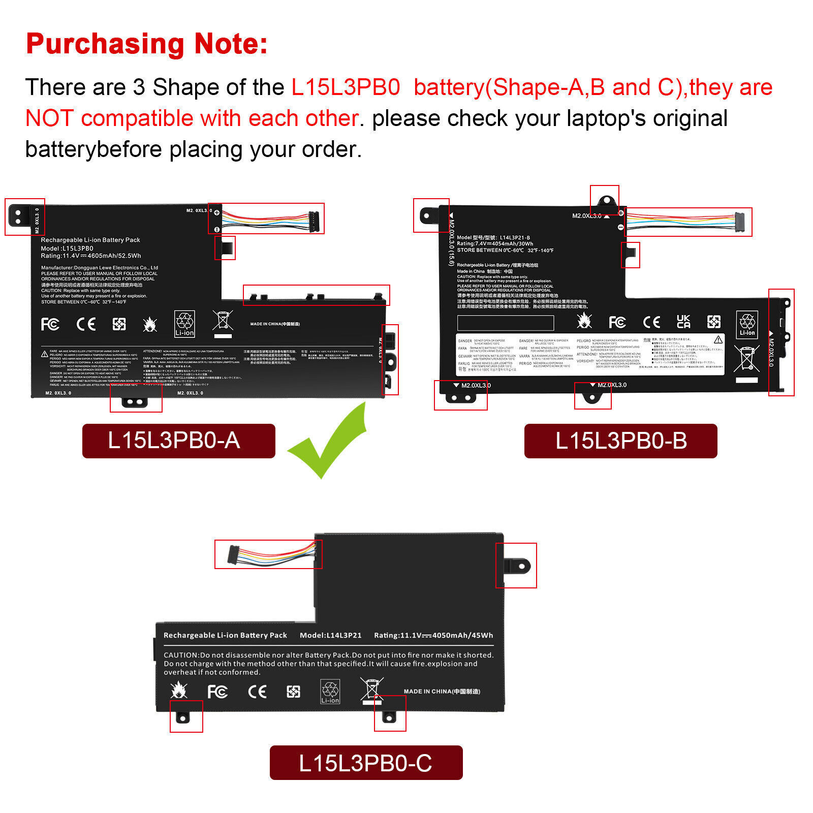 L15L3PB0 L15M3PB0 Battery for Lenovo IdeaPad 320S-14IKB 320S-15ABR 15ISK 52.5Wh