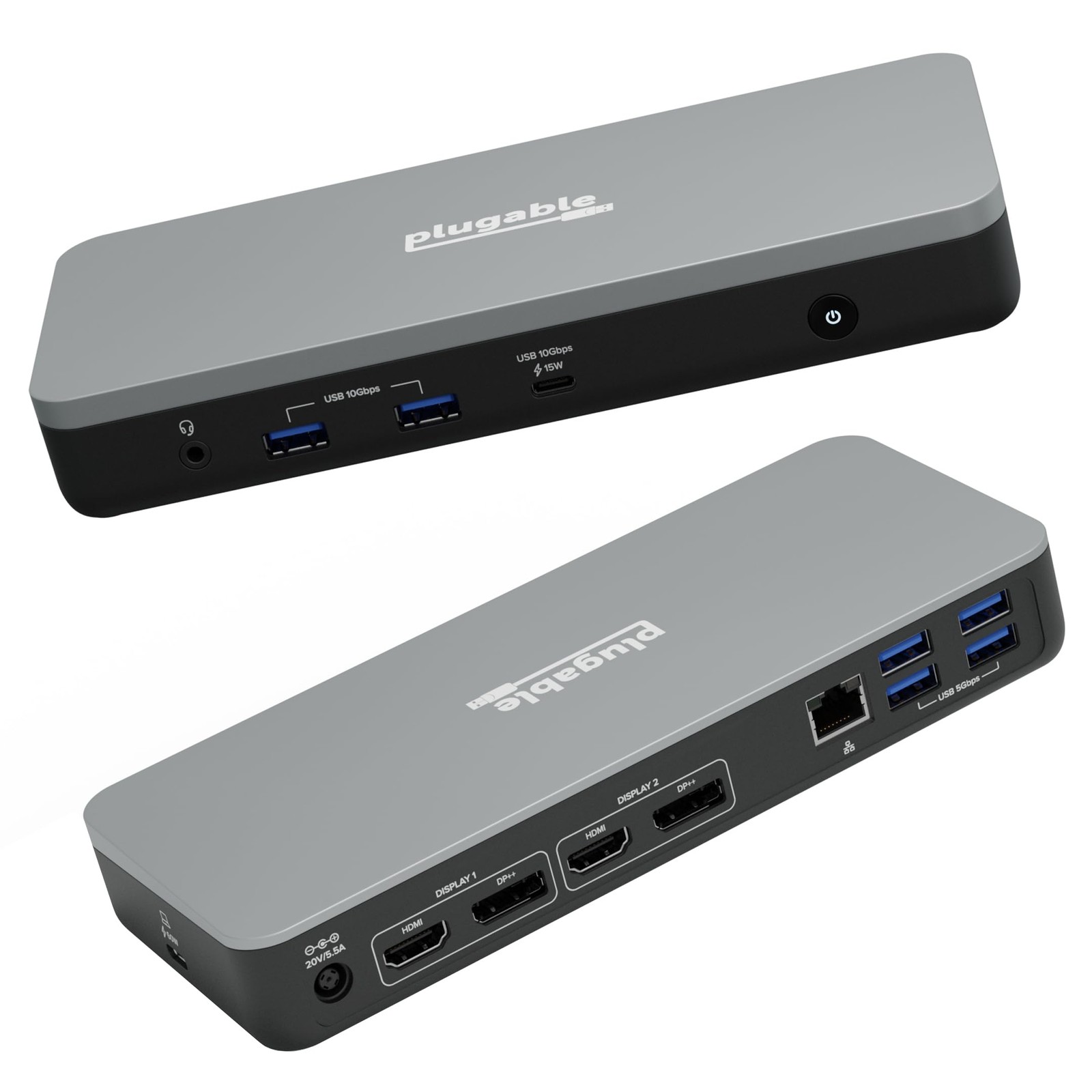 12-in-1 Dual 4K USB C Docking Station, Works With Chromebook Certified