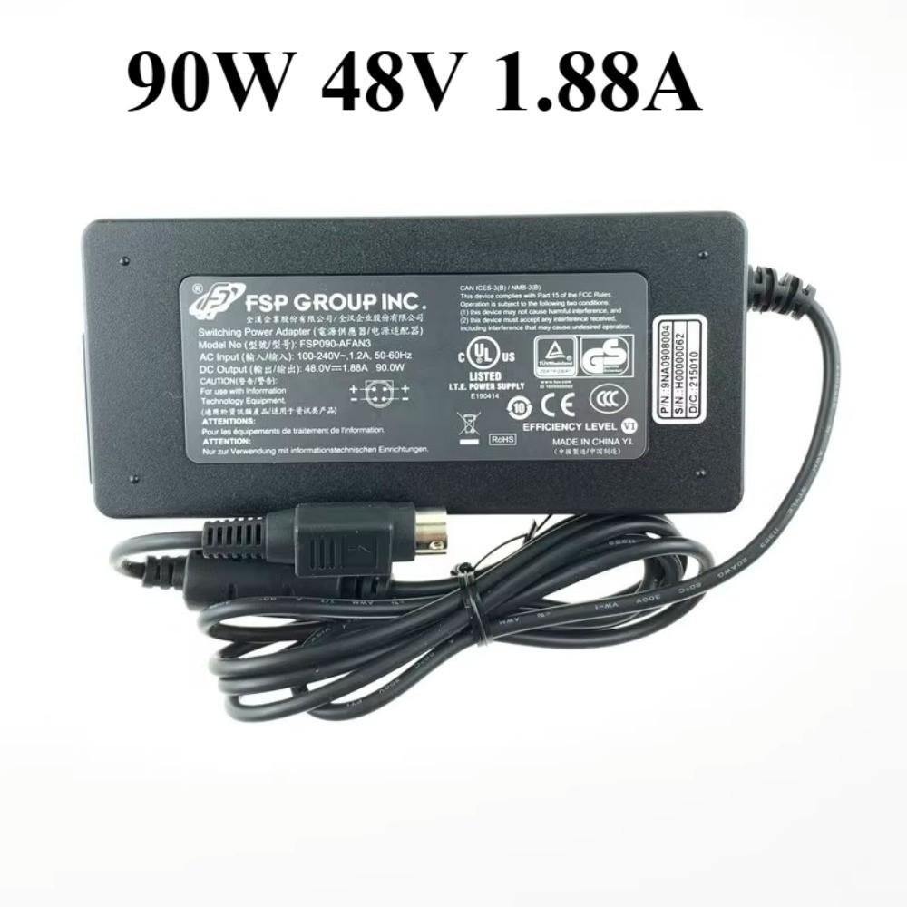 Original FSP 90W 48V 1.88A Charger FSP090-AFAN3 4 Pin Tip Power Supply Adapter 