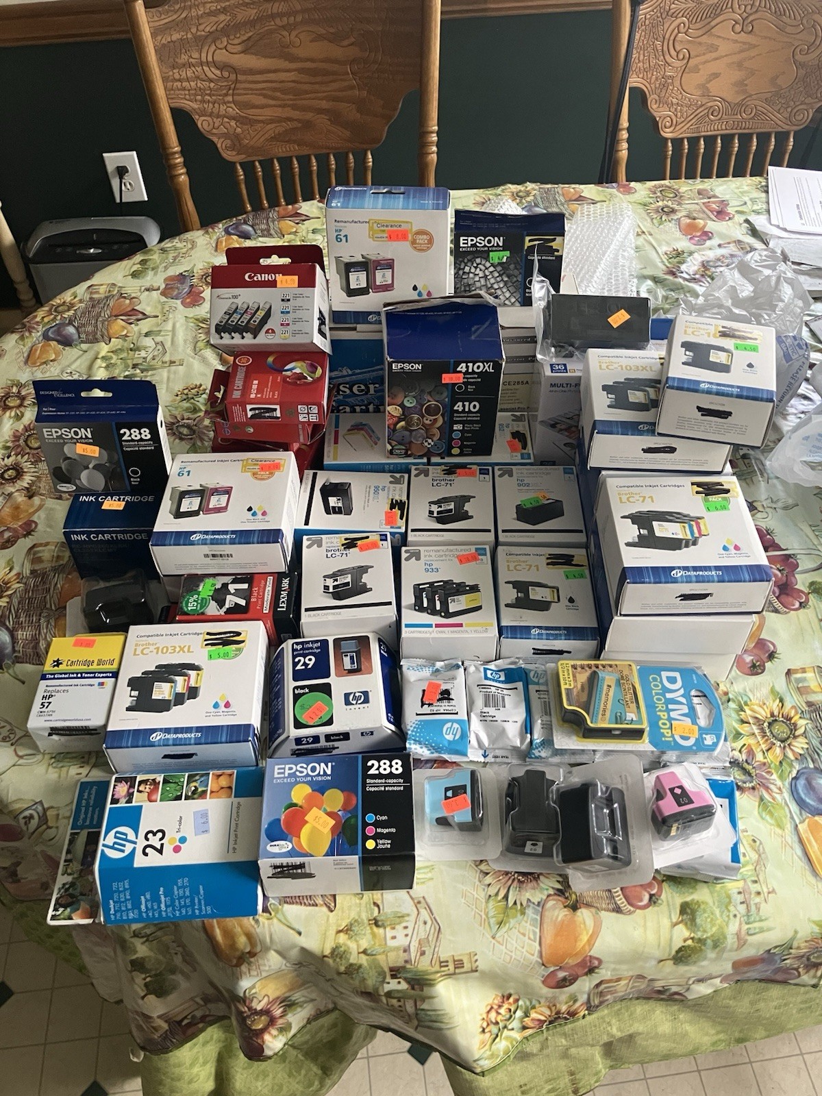 Mixed Lot of Epson, Brother & HP Printer Ink – New, Open Box & Lightly Used item