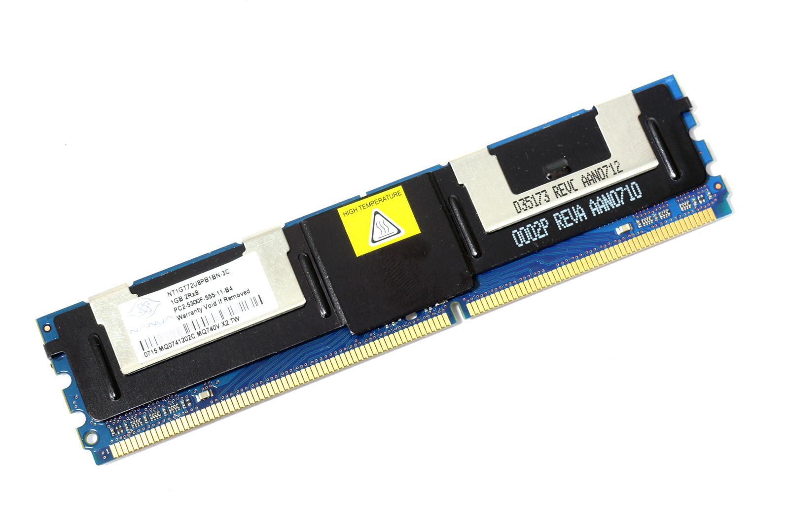 Nanya NT1GT72U8PB1BN-3C PC2-5300F-555-11-B4 1GB Server Memory RAM