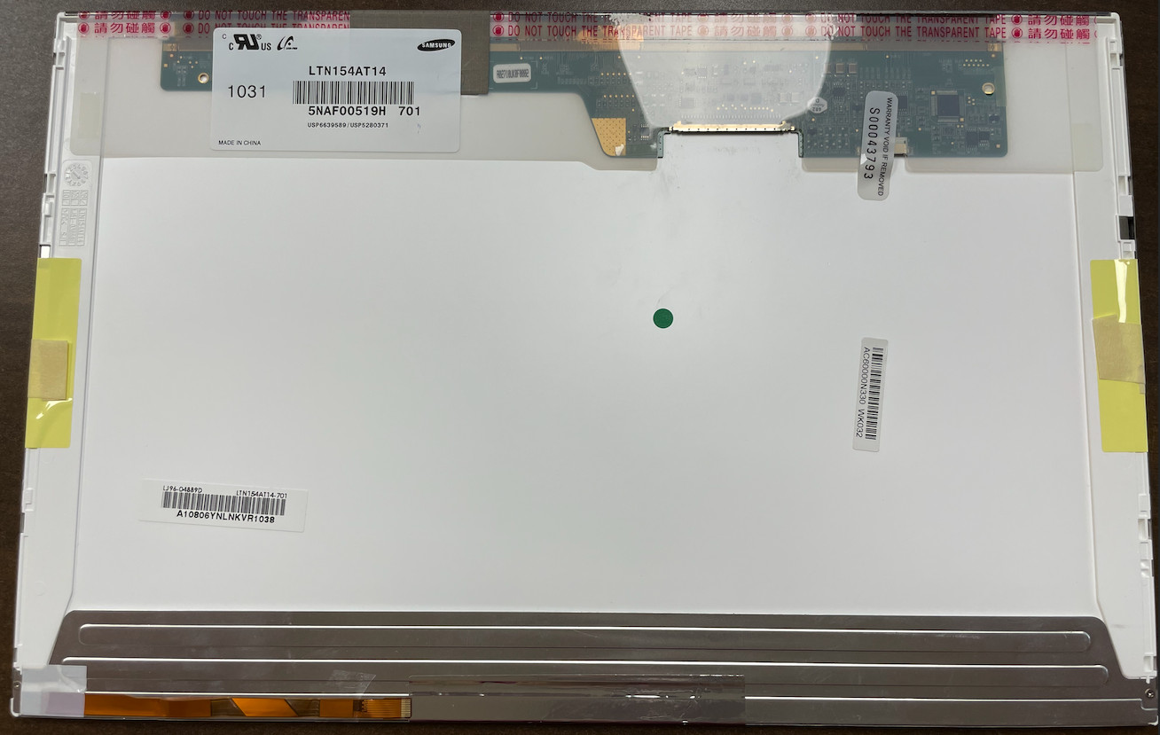 SAMSUNG LTN154AT14-L01 LAPTOP LED LCD Screen 15.4" WXGA Bottom Left