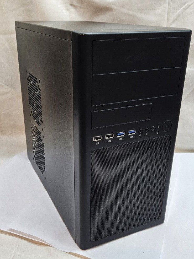 Rosewill Mini Tower (Micro ATX) computer Case Black Steel Plus extras