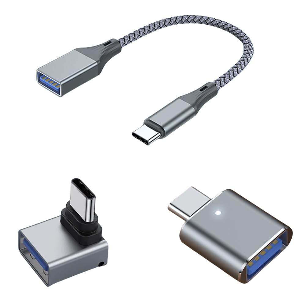 3Pcs Upgraded USB C to USB Adapter, High-Speed Data Transfer, USB Converter,U...