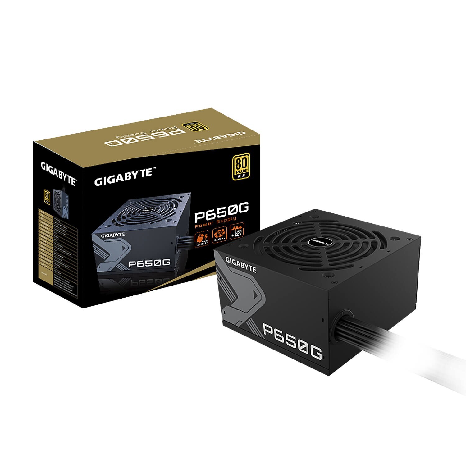 Gigabyte PSU P650G 650W 80 PLUS Gold ATX 12 V 100,000 Hours GP-P650G