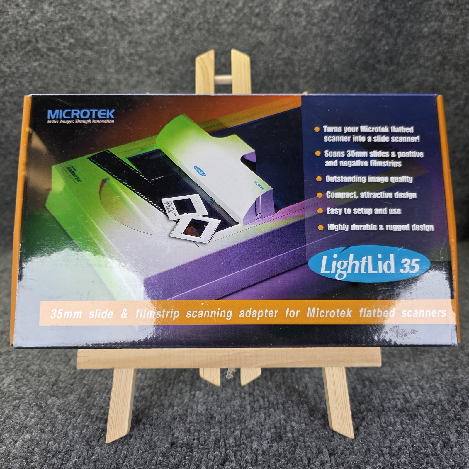 Microtek LightLid 35mm Slide and Filmstrip Scanning Adapter Slide Scanner