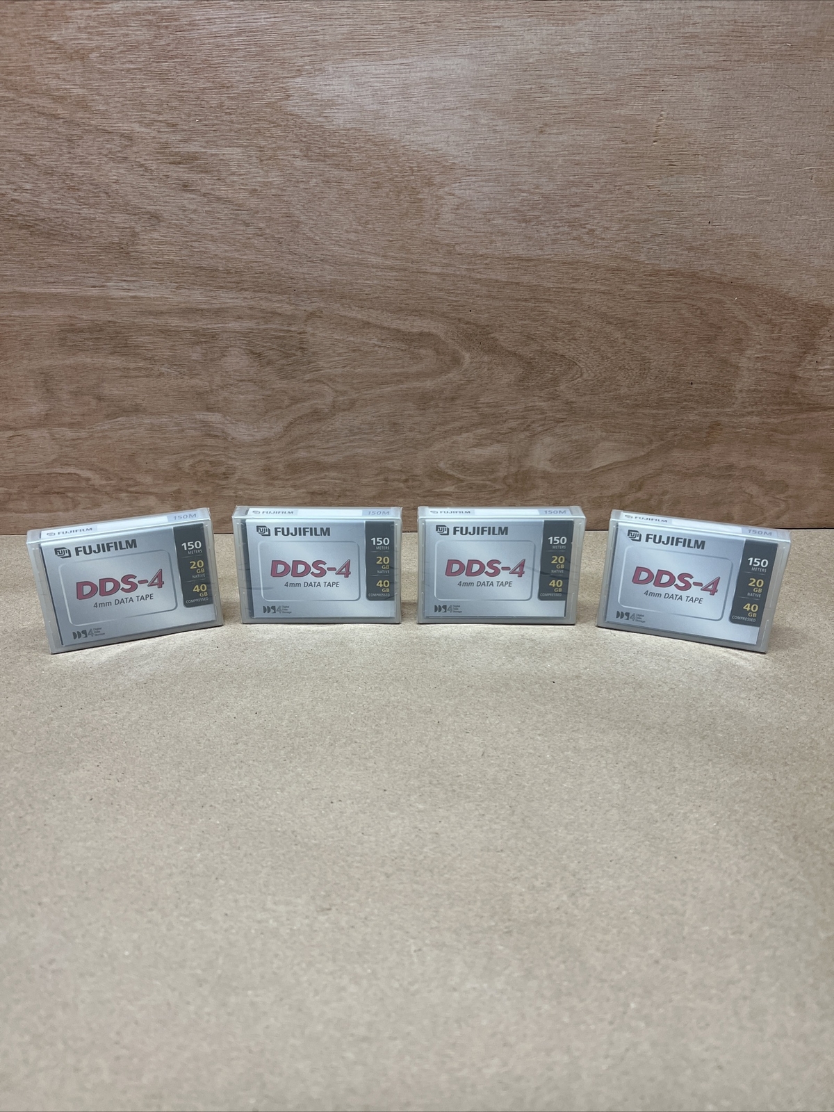 New Sealed FujiFilm DDS-4 150m 4mm data tape 20GB/40GB Lot Of 4