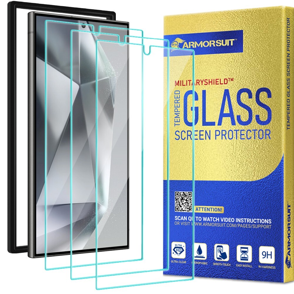 [3 Pack] ArmorSuit Samsung Galaxy S24 Ultra Tempered Glass Screen Protector
