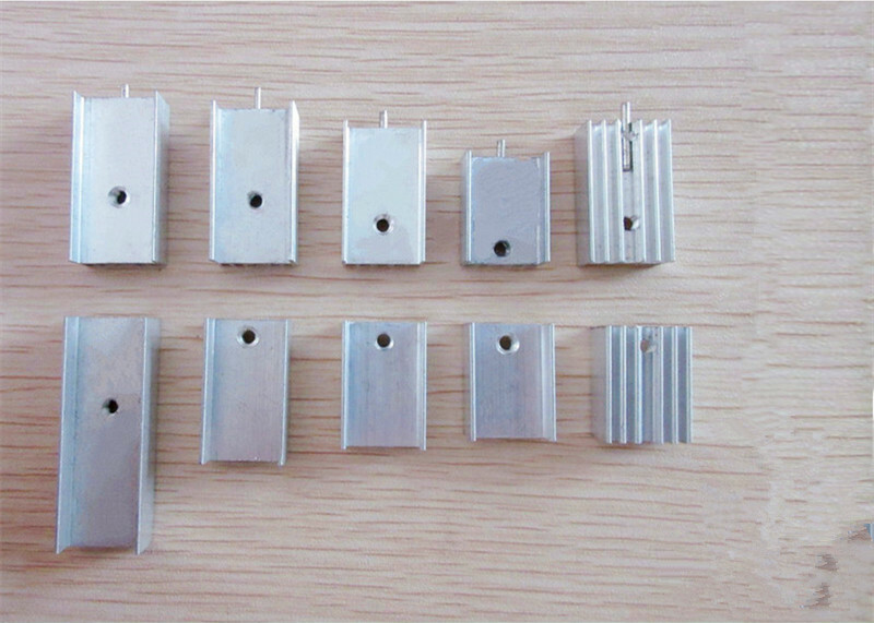 100Pcs Aluminum Heatsink Radiator Heat Sink for TO-220 TO220 7805 7812