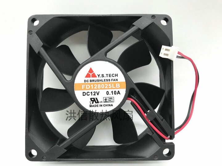 Y.S.TECH FD128025LB DC12V 0.10A 80*25MM 8025 80mm cooling fan