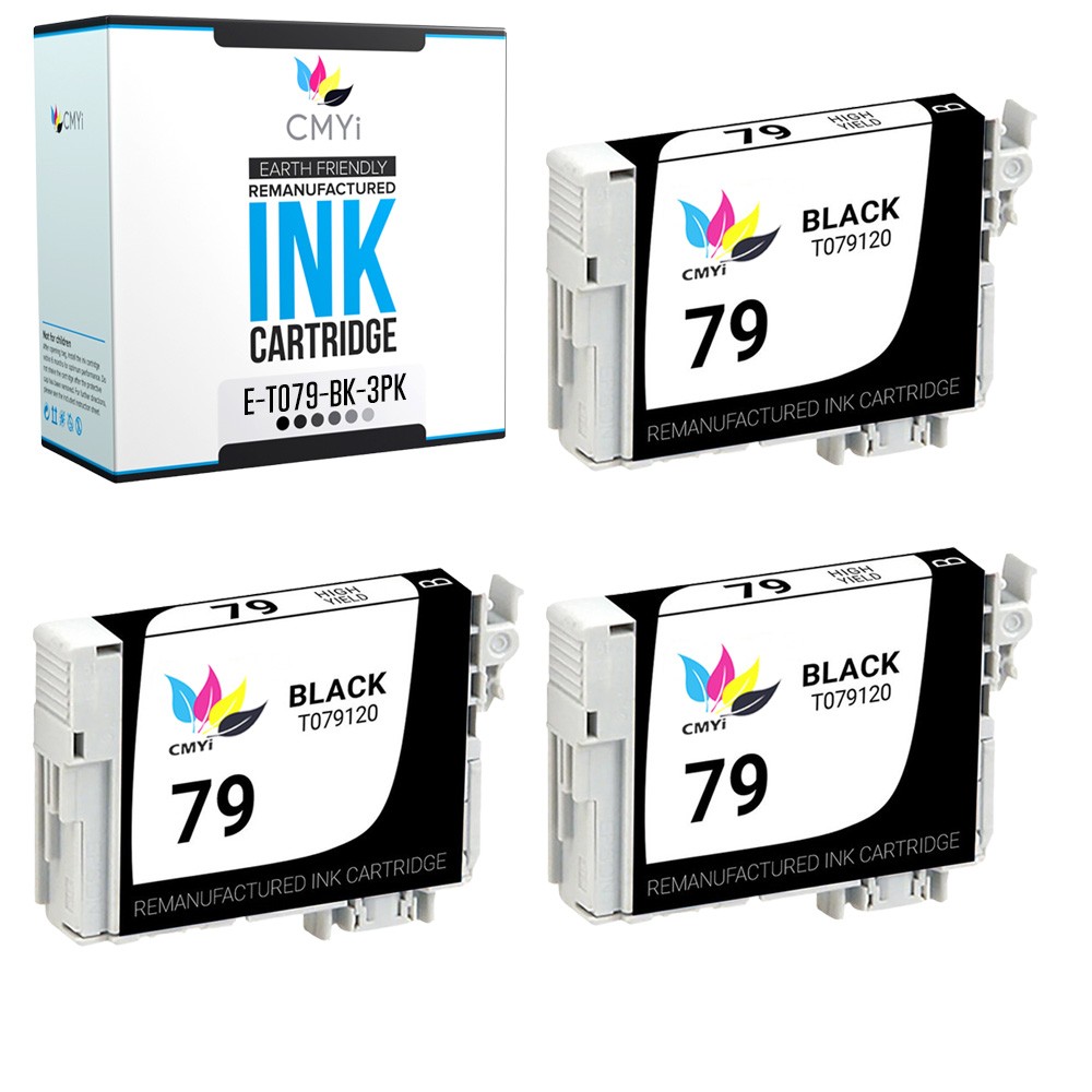 3-PK CMYi Replacement Epson 79 Ink Cartridges for Artisan 1430 Stylus 1400 1500W