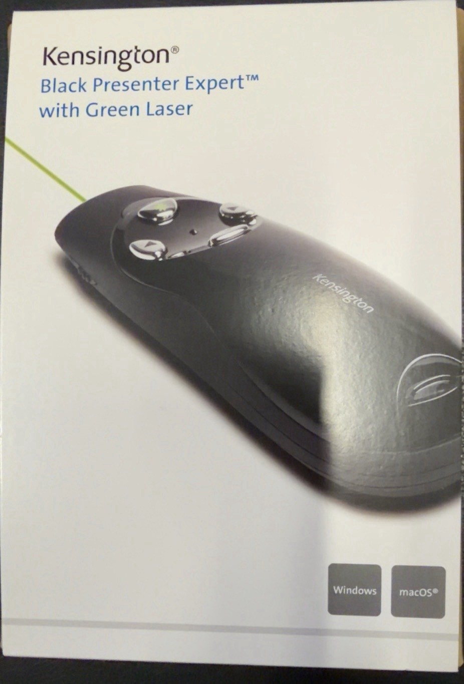 Kensington Presenter Expert Wireless With Green Laser Black Colored