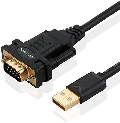 6ft USB to RS232 Serial Adapter with FTDI Chipset for Reliable Data Transfer