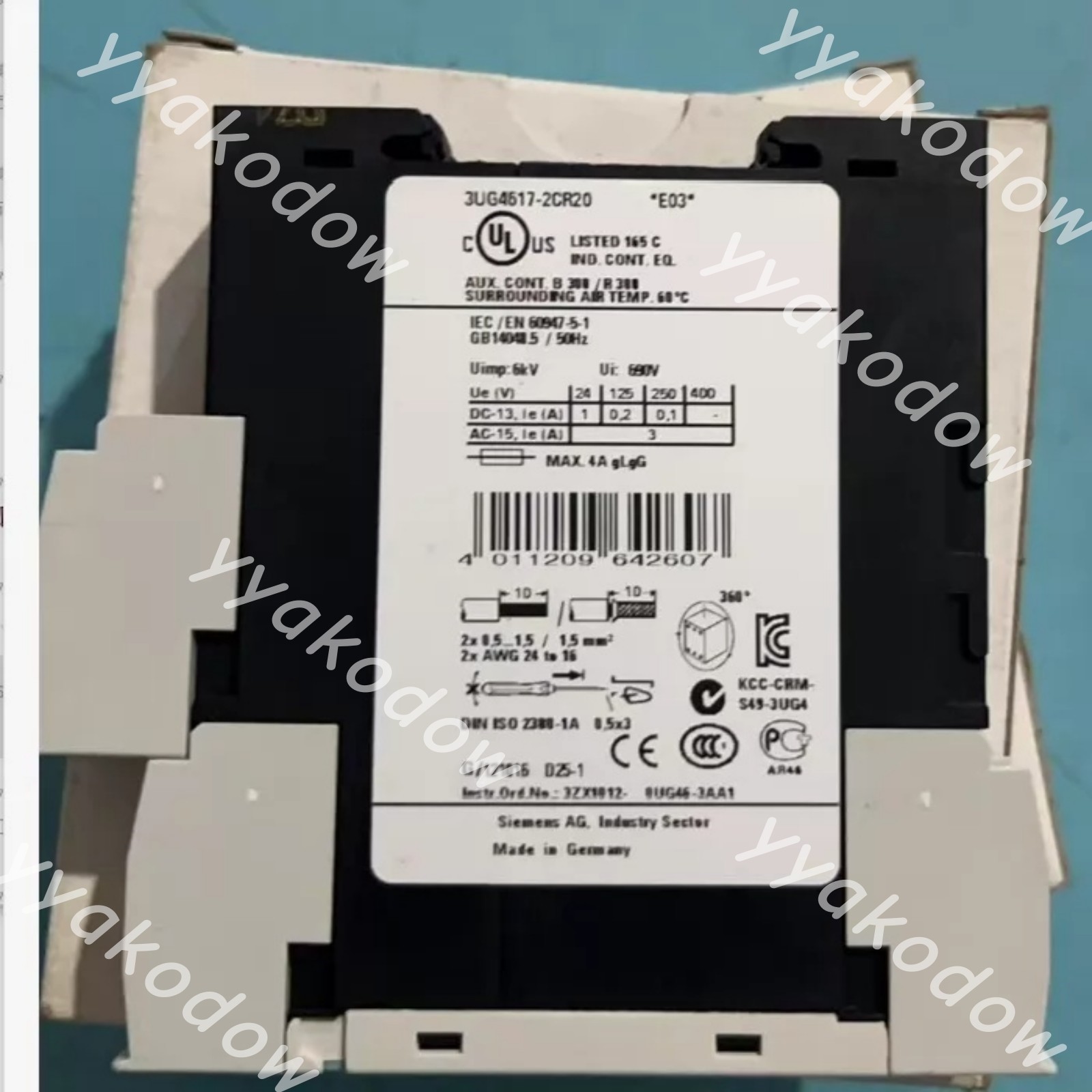 1PC New Siemens 3UG4617-2CR20 Digital LCD 3-Phase Voltage Monitoring Relay