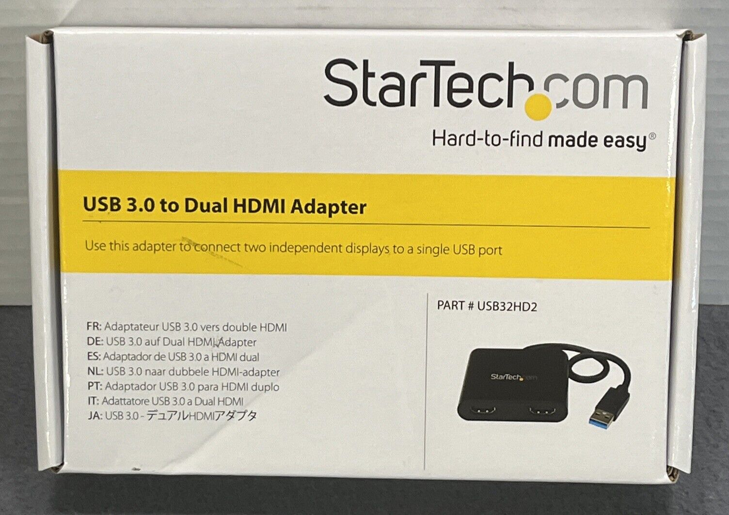 StarTech.com USB 3.0 to Dual HDMI Adapter - 4K & 1080p - External Graphics Card