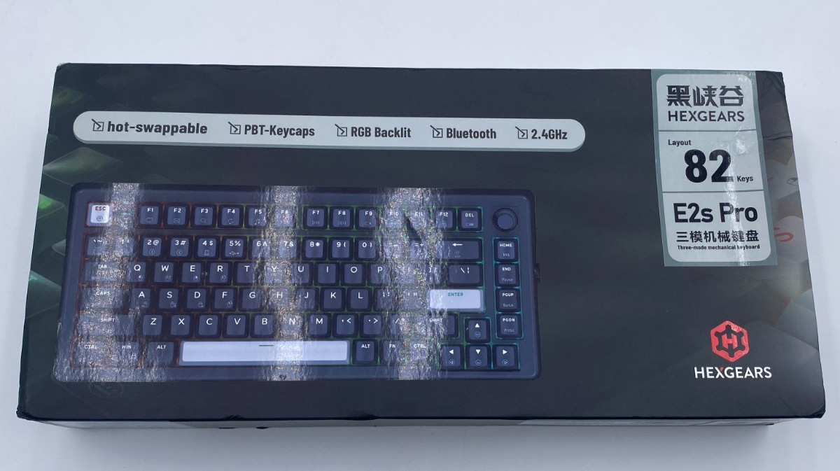Hexgears E2 Pro Wireless Mechanical Keyboard, RGB Backlit Gaming Keyboard