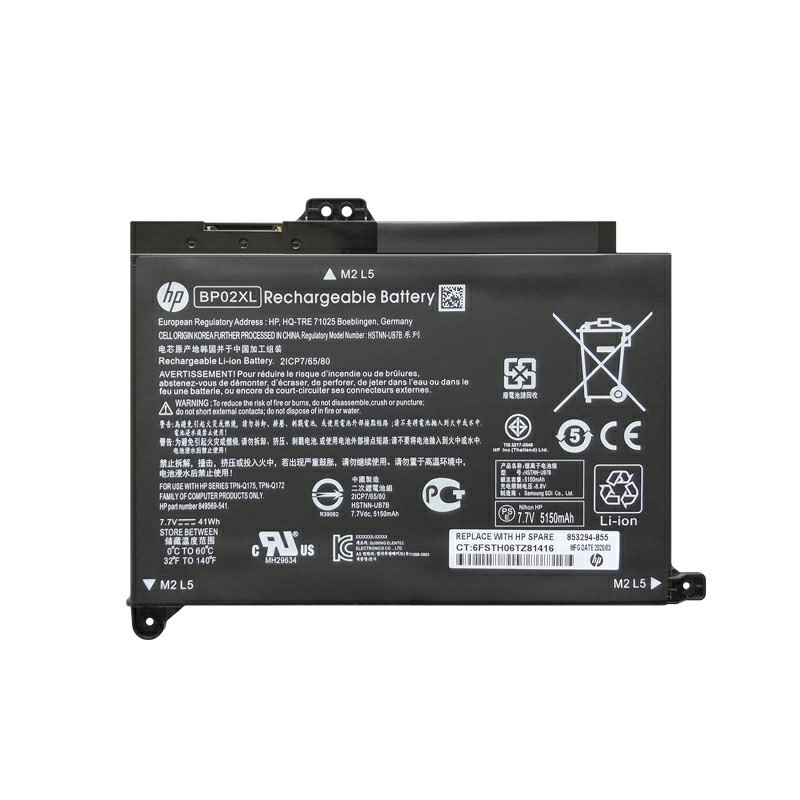 Genuine NEW BP02XL Battery For HP Pavilion BP02041XL 849909-850 849569-541 41Wh