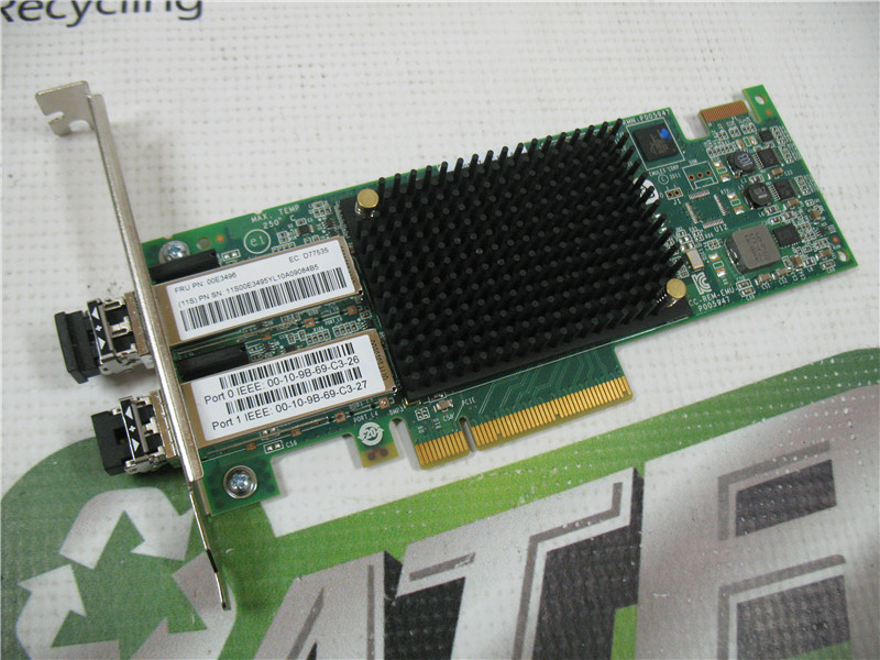 IBM Power 9 PCIe3 Dual Port 16GB FC PCI-E HBA LPE 16002 With Avago SFP Modules