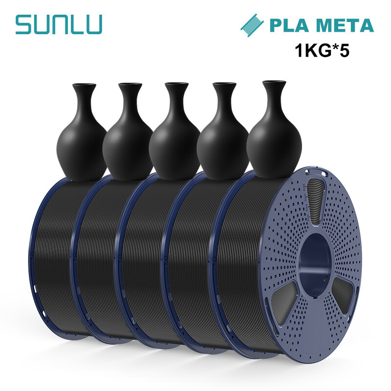 SUNLU 5KG 10KG PLA Meta 3D Printer Filament 1.75mm PLA Meta For FDM 3D Printers