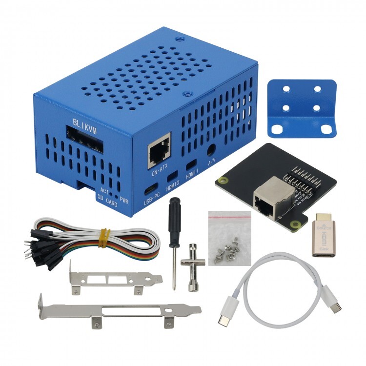 BLIKVM V3 HAT PiKVM KVM over IP Raspberry Pi 4B PoE HDMI CSI for Server Operate