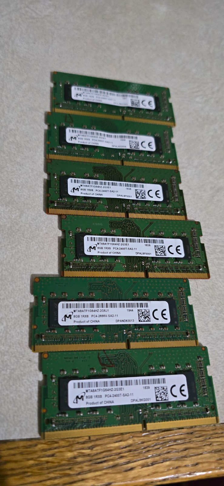Micron 48GB (6x8GB) DDR4 SO-DIMM ECC RAM PC4-2400T/2666V 260-Pin