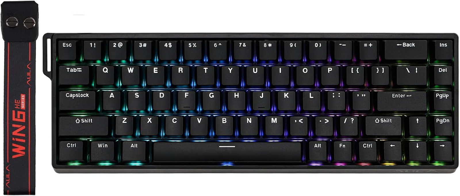 Wireless Magnetic Keyboard Adjustable With Actuation 65 Percent Compact Version
