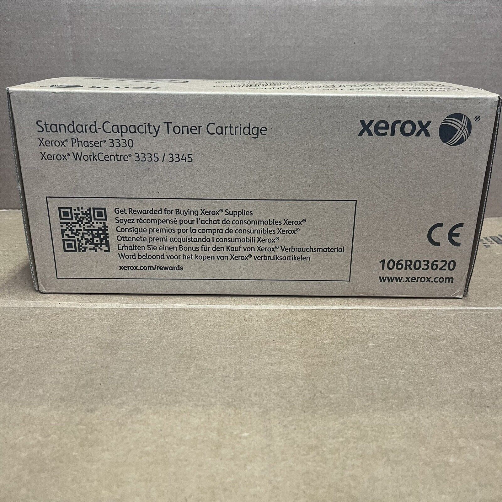 New in box Xerox Phaser 3330 Workcentre Original Toner Cartridge Black 106R03620