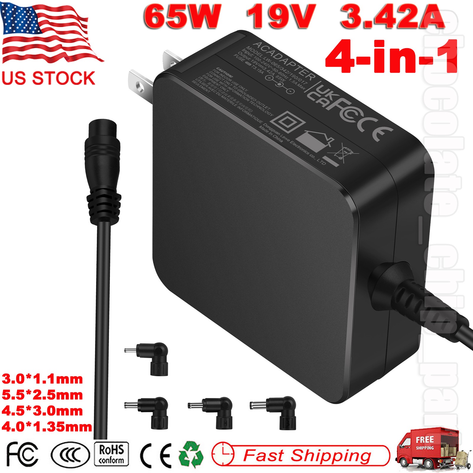 65W AC Adapter Power Supply Charger For ASUS A B C D E F K L Q R S X T U Series