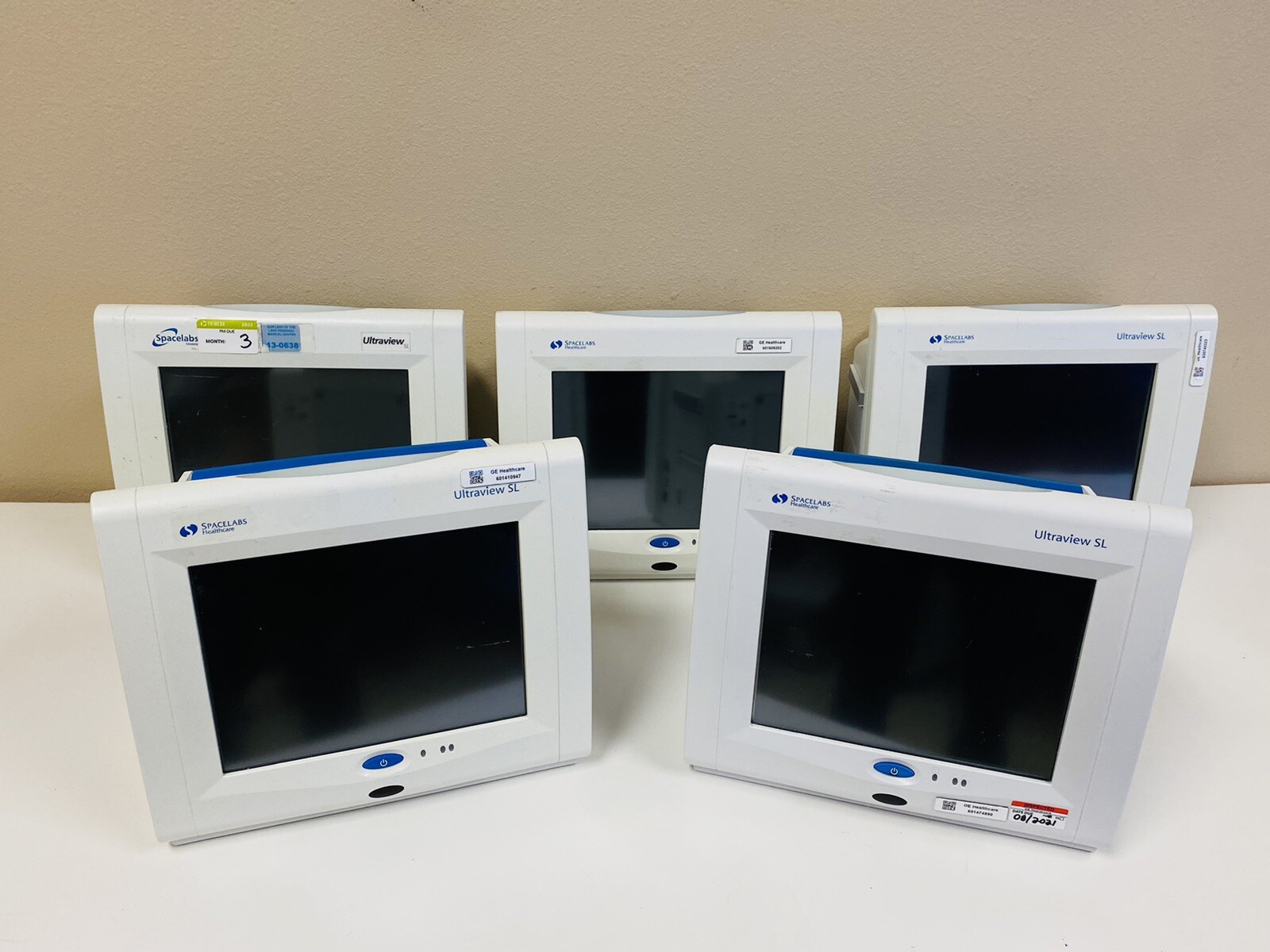 Spacelabs Ultraview SL 91369 Touch Screen Patient Monitor w/ Printer, Lot Of 5