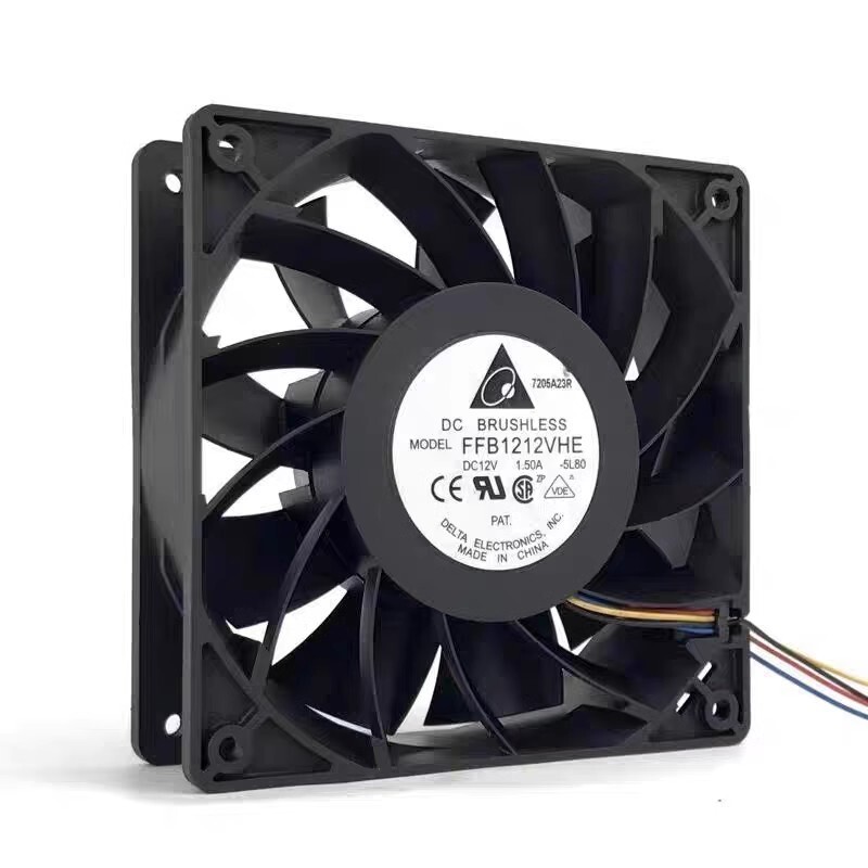 Delta FFB1212VHE 12038 12V 1.5A 12CM 4-Pin PWM Cooling Fan