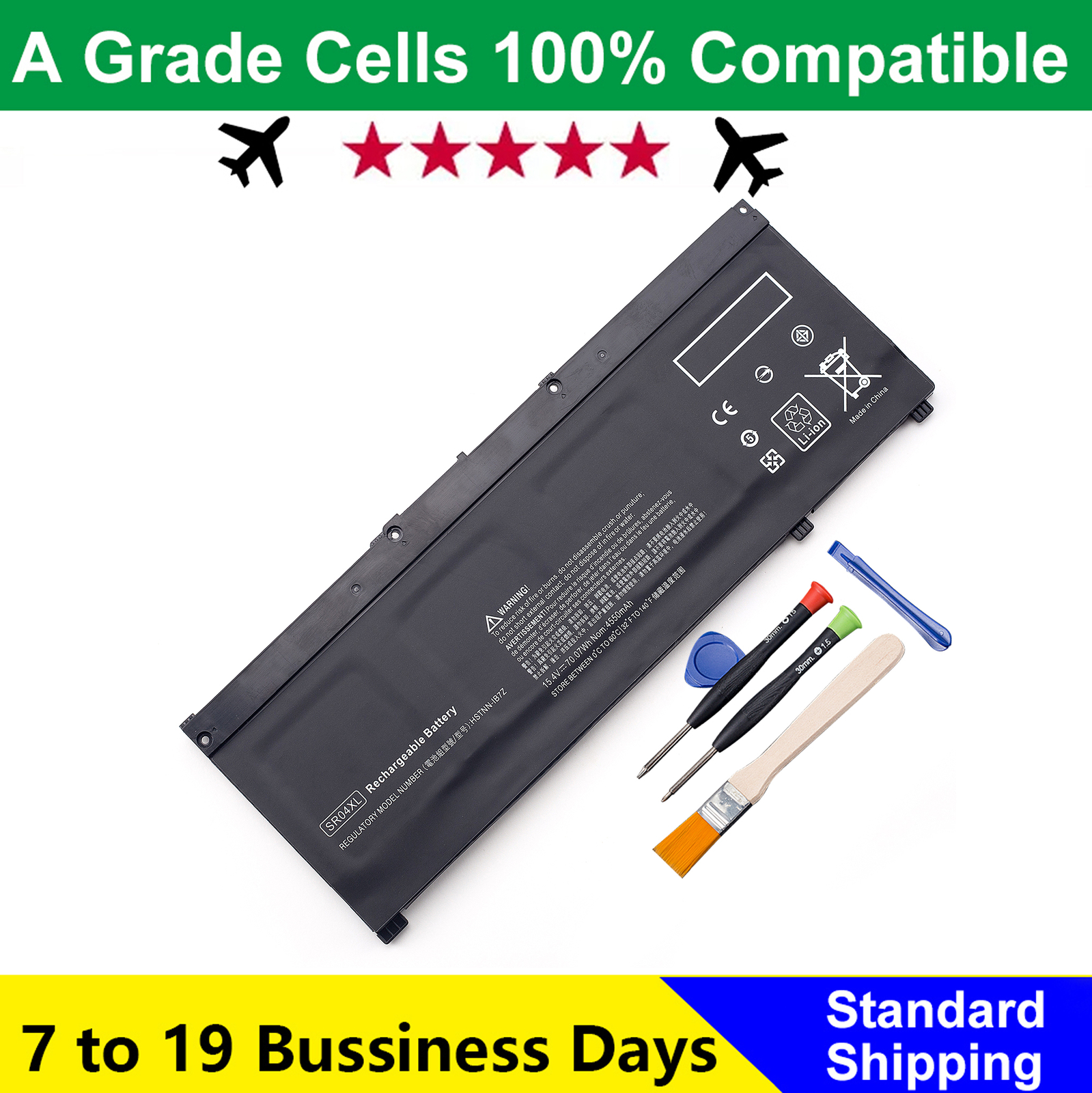 70.07Wh SR04XL SR03XL Laptop Battery For HP Omen 15-CE Pavilion 15-cb 917724-855