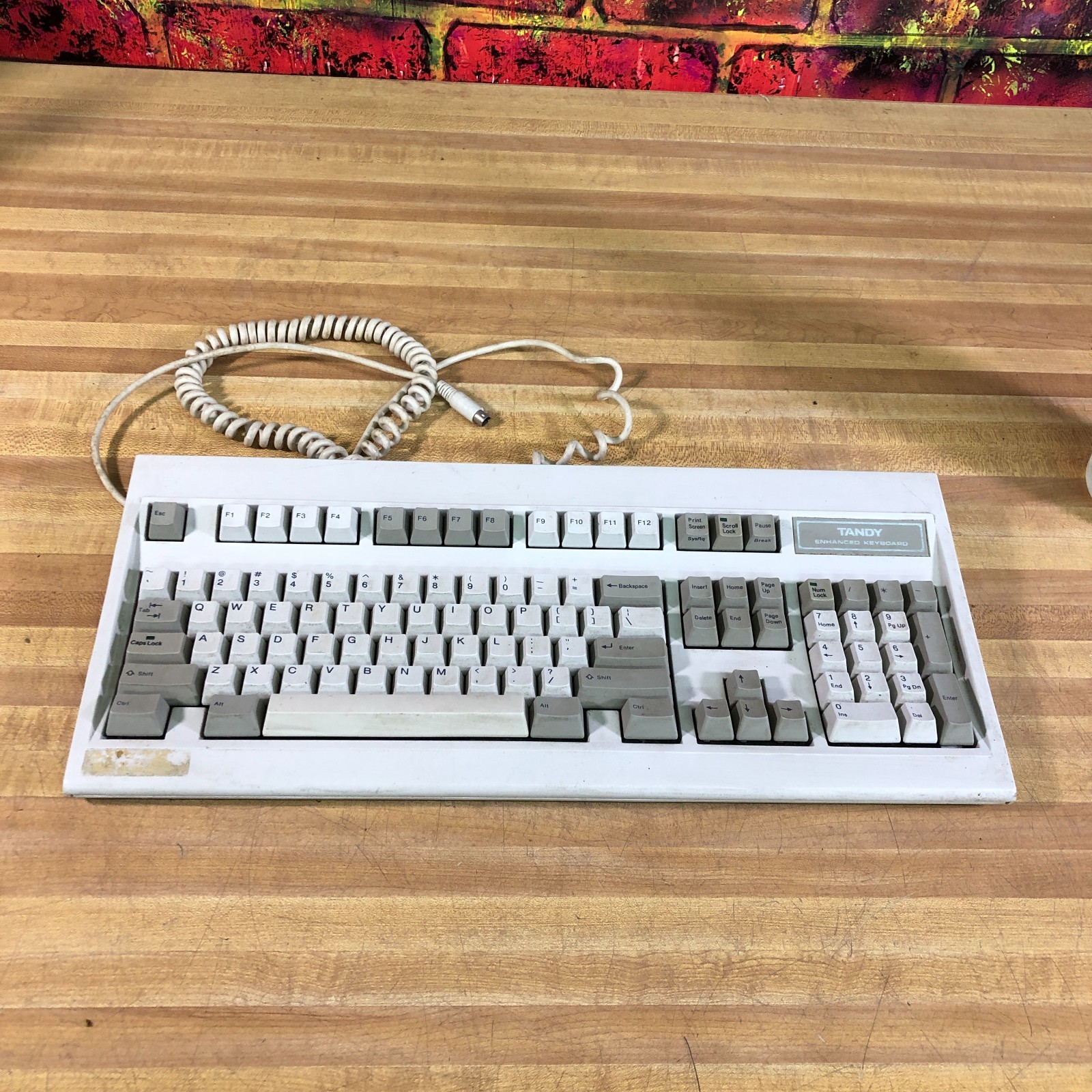 Vintage Tandy Enhanced Mechanical Computer Keyboard Radio Shack (WORKS)