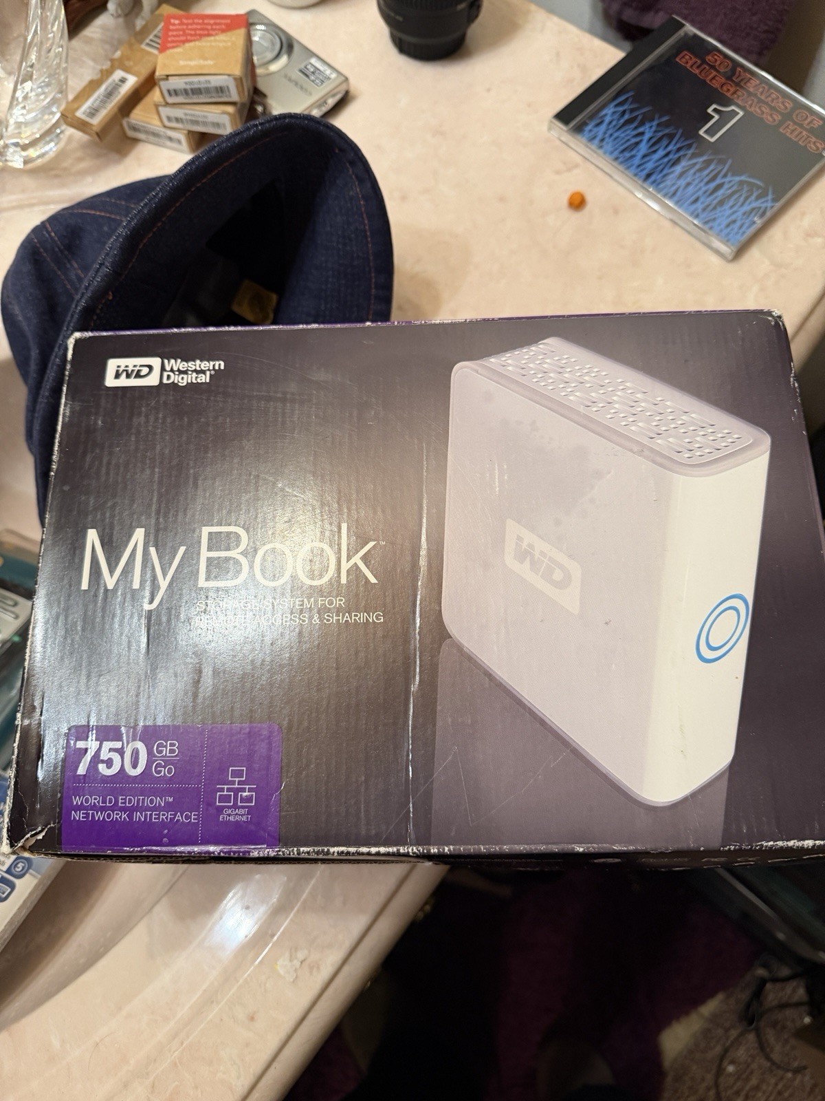 New Old Stock WD My Book Storage System 750gb External Storage Device Clean Rare