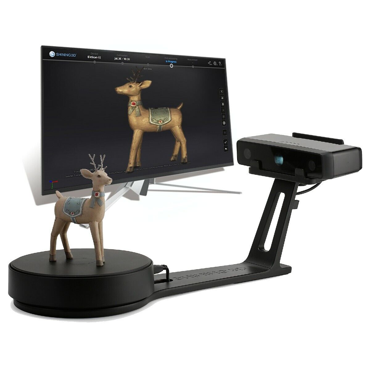 Desktop 3D Scanner EinScan-SE V2 0.1mm Accuracy 1s Single Speed Fixed Auto Mode