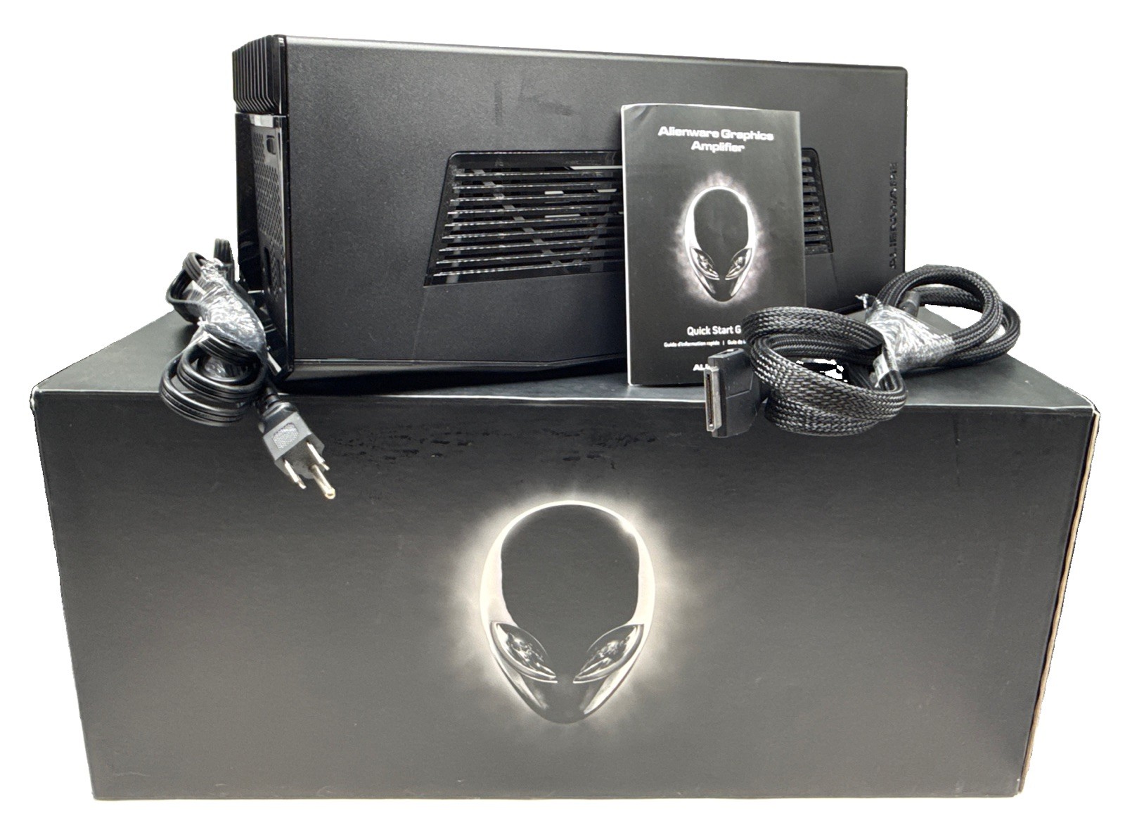 Dell Alienware Graphics Amplifier Z01G with GPU Power Cable-Clean Good Working