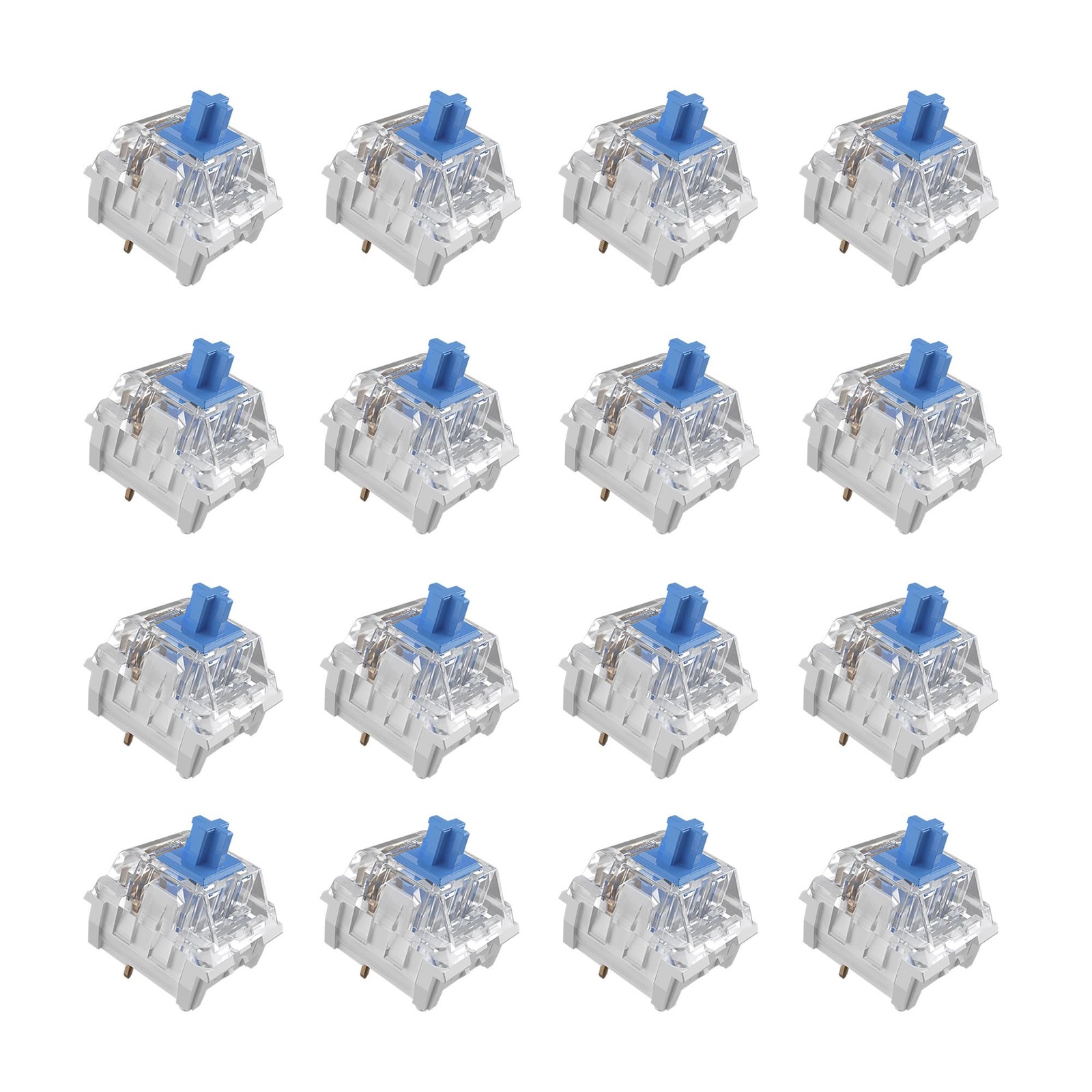 Zhouwang 45pcs Clickers for 3D Prints Blue Clicky Keyboard Switches
