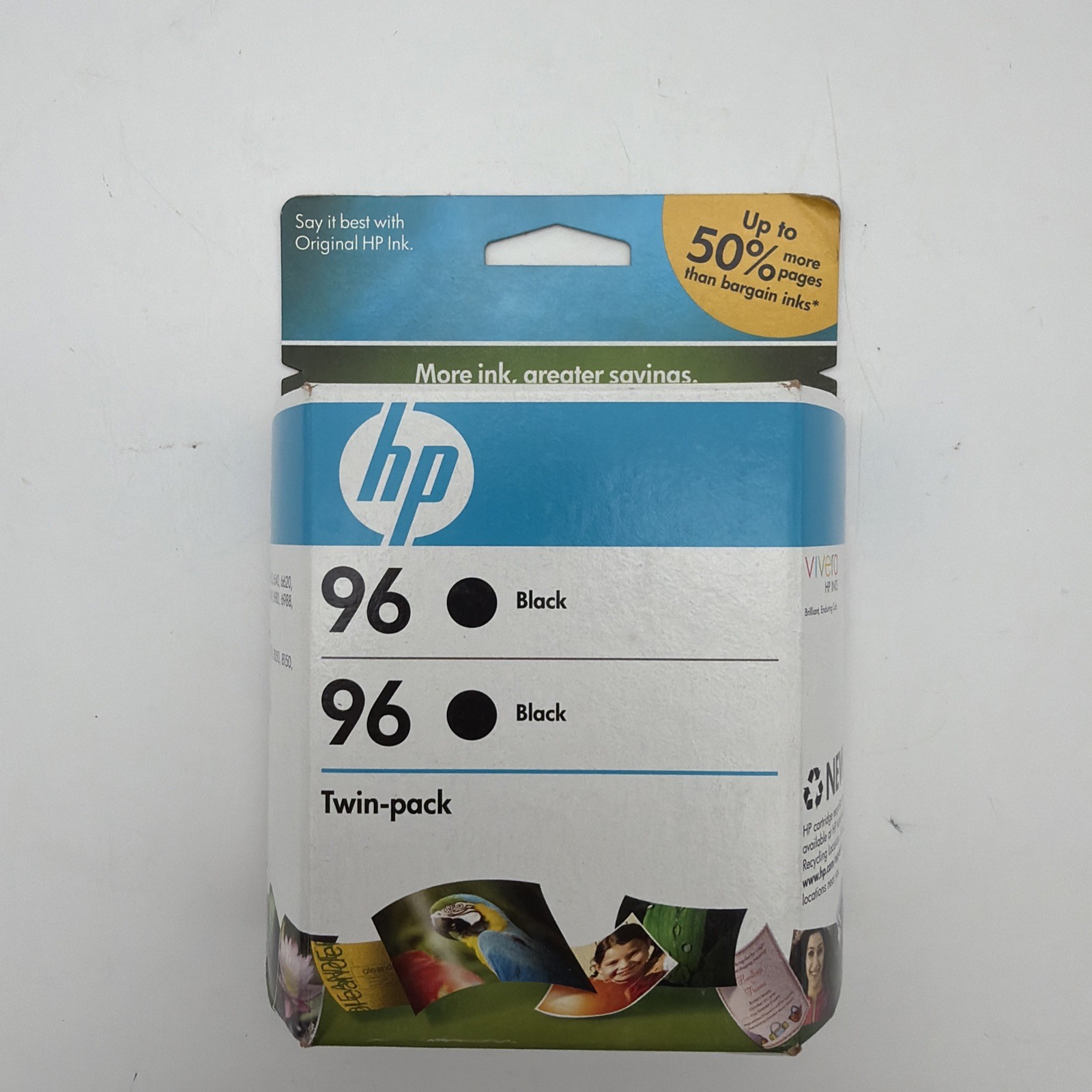 Genuine HP 96 Black Twin-Pack Ink Cartridges Sealed Expired 03/2011