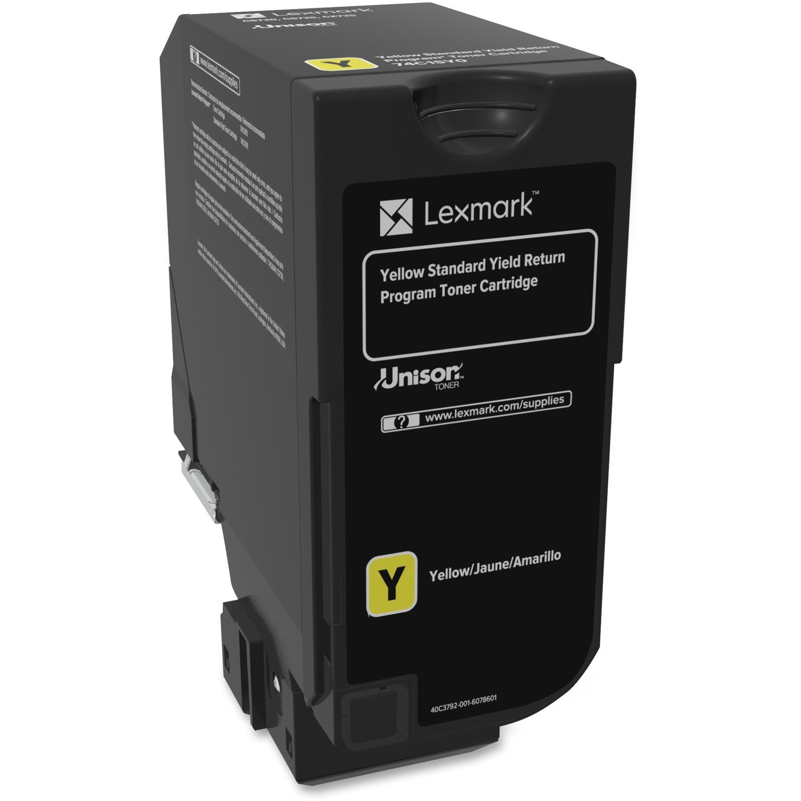 Lexmark 74C1SY0 Unison Toner Cartridge Yellow 7000 Page Yield