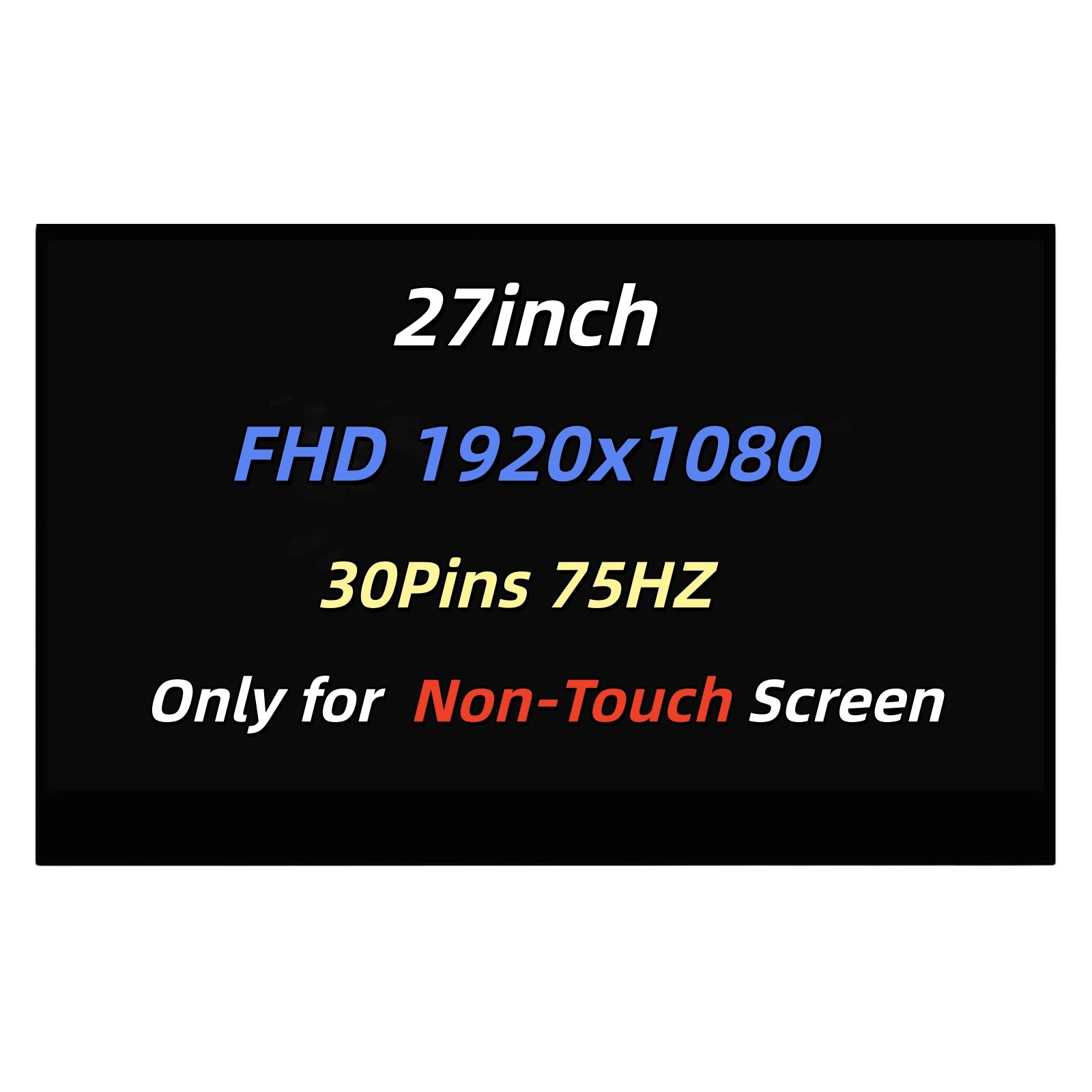 New 27" for HP Kit LCD Panel 27 AG W CBL AUO LCD Screen Replacement FHD 30Pins