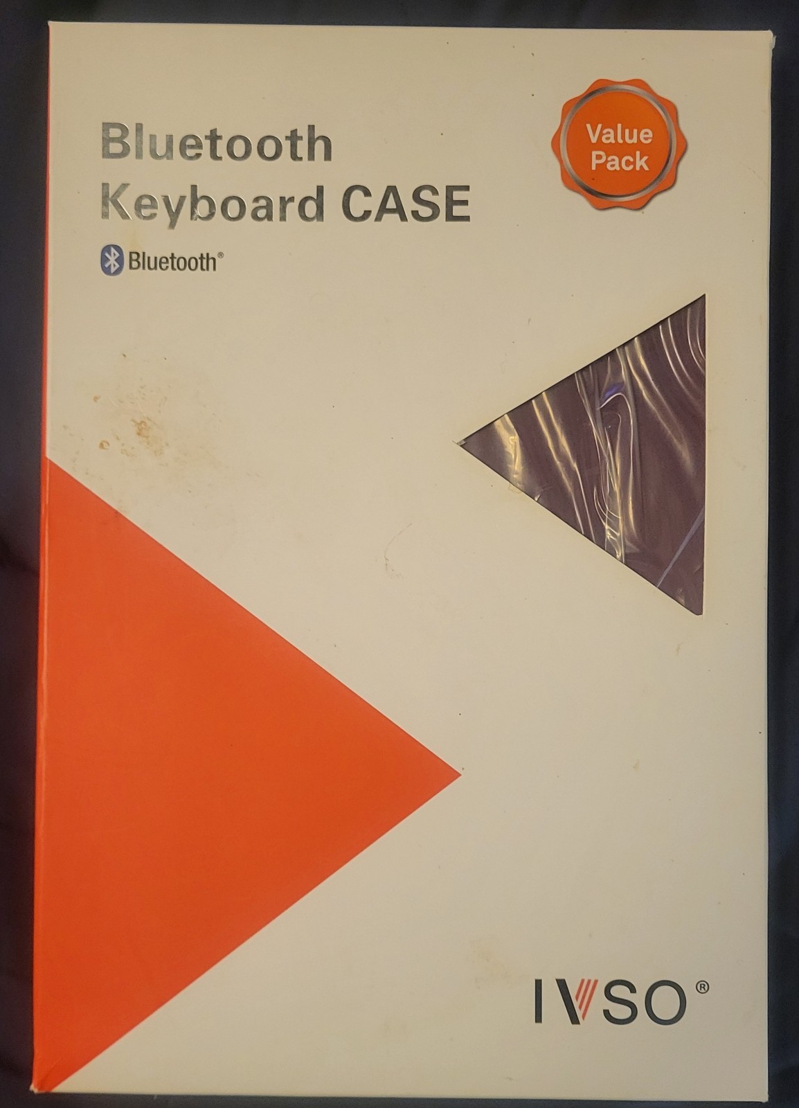 IVSO Wireless Keyboard Case for Ipad 10.2 2019 Value Pack ~ New/Opened Box