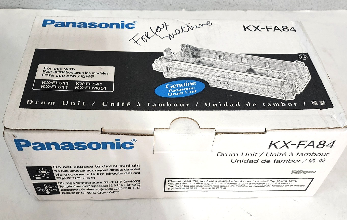 Panasonic KX-FA84 Drum Unit KX-FL511 KX-FL541 KX-FL611 Genuine New Sealed Box