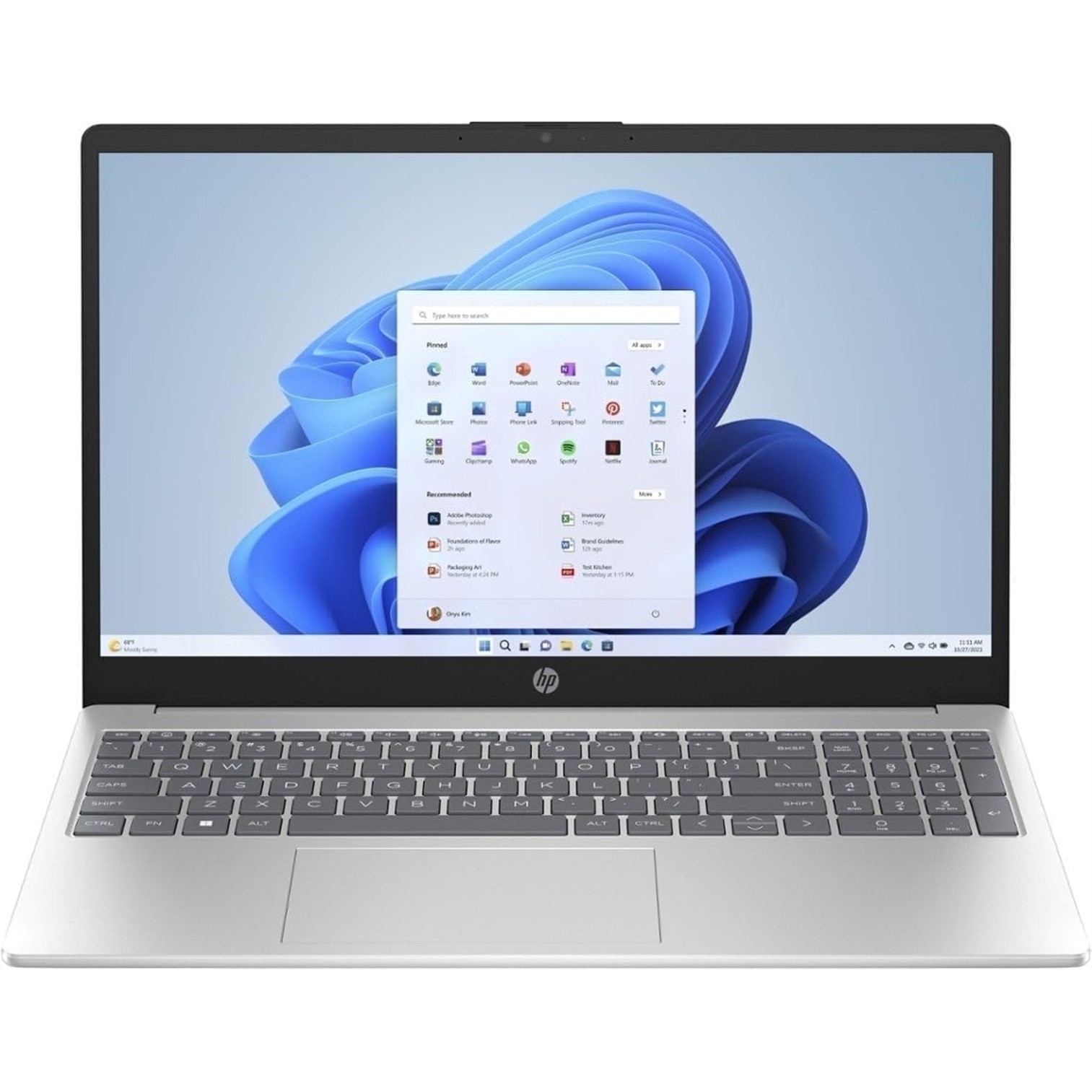 HP 15-FC0245DX 15.6" 16GB 256GB, Natural Silver