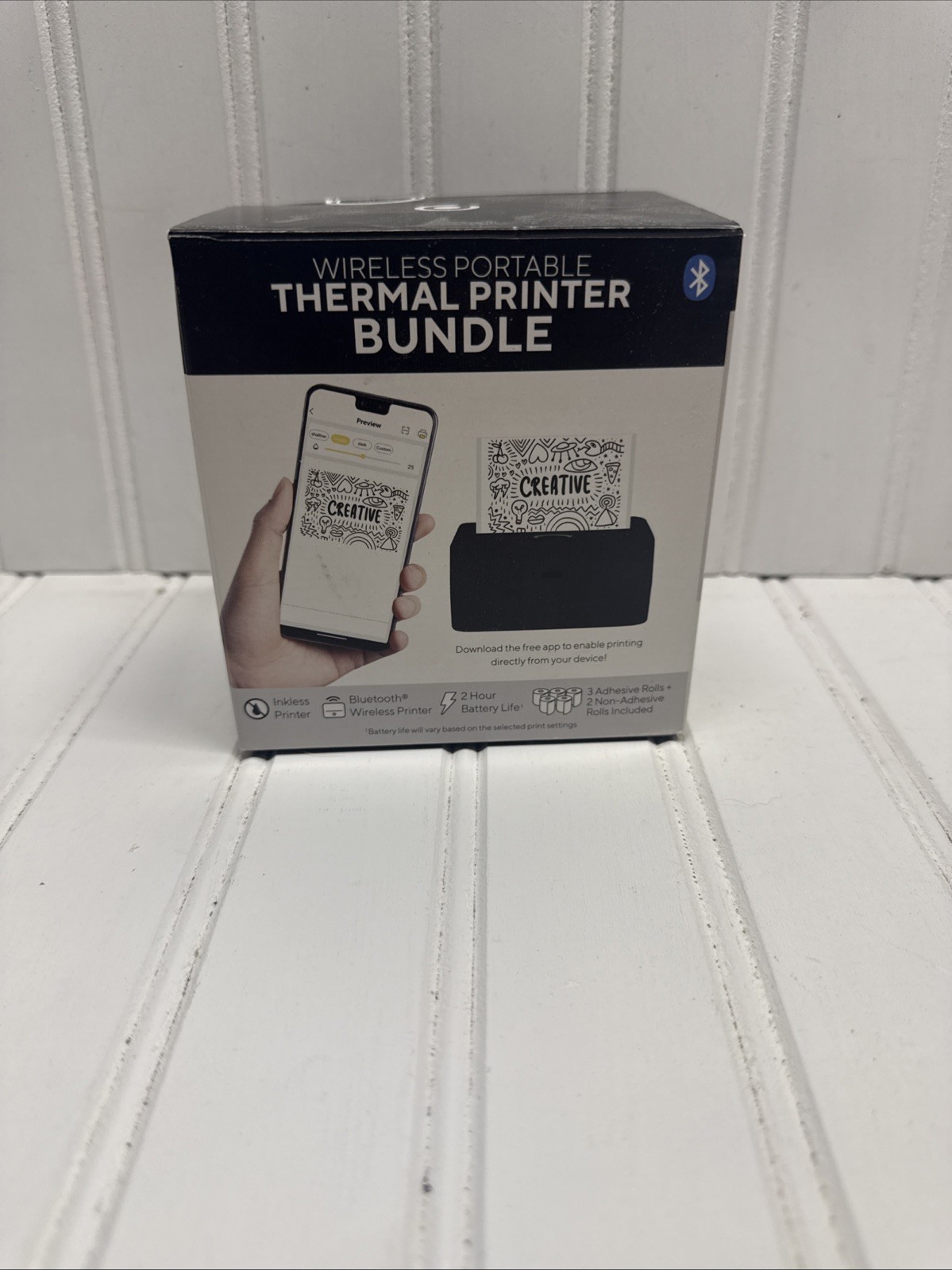 CORE Wireless Portable Thermal Printer Bundle (includes paper rolls) **