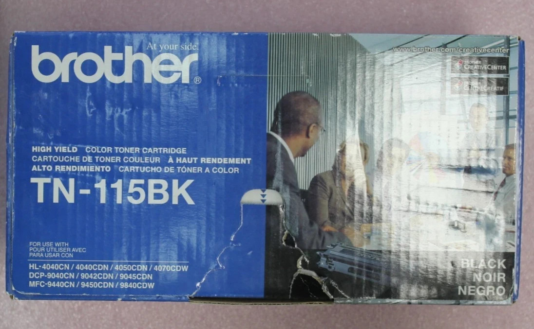 Genuine Brother TN-115BK Black High Yield Toner Cartridge