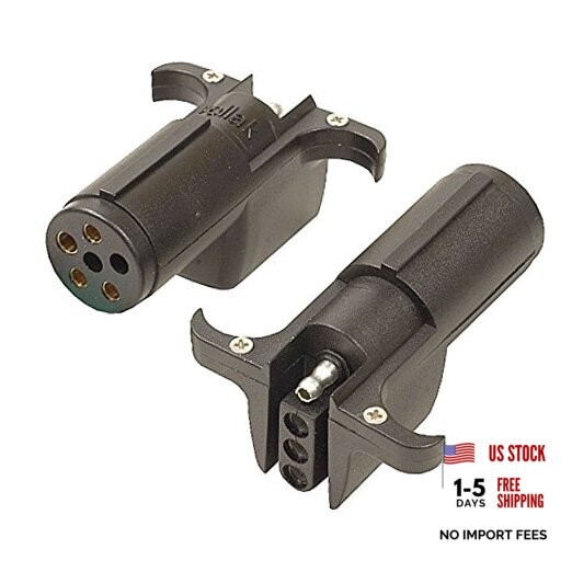 - 301.1063 12-717EP 6-Way Round Pin to 4-Way Flat Adapter